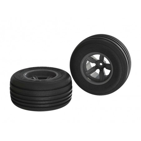 Ricambi per auto RC - ARRMA AR550040 Dirt Runner ST Set di pneumatici anteriori incollati neri - FLASH RC