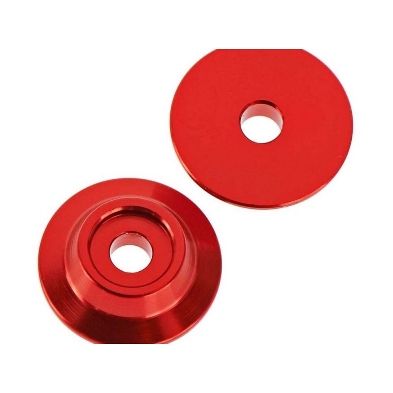 Ersatzteile RC-Cars - ARRMA AR320215 Wing Button Aluminum Red (2) - FLASH RC