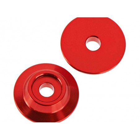 Ersatzteile RC-Cars - ARRMA AR320215 Wing Button Aluminum Red (2) - FLASH RC