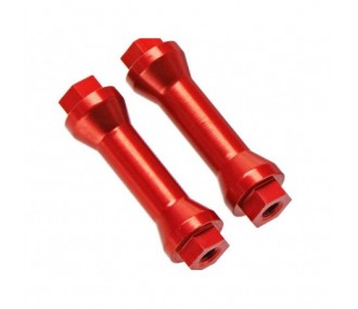Piezas de repuesto para coches RC - ARRMA AR320217 Wing Post Aluminio Rojo (2) - FLASH RC