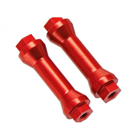 Piezas de repuesto para coches RC - ARRMA AR320217 Wing Post Aluminio Rojo (2) - FLASH RC