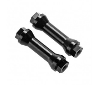 Ricambi per auto RC - ARRMA AR320218 Posto ala in alluminio nero (2) - FLASH RC