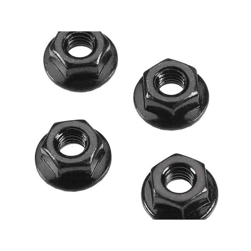 ARRMA AR708003 Serrated Flange Wheel Nut 4mm (4) - FLASH RC