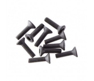 Piezas de repuesto para coches RC - ARRMA AR722208 Tornillo cabeza plana 2x8mm (10) - FLASH RC