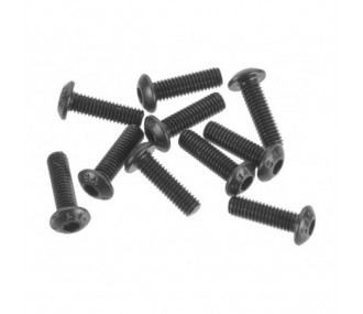 Ricambi per auto RC - ARRMA AR721310 Vite a testa tonda 3x10mm (10) - FLASH RC