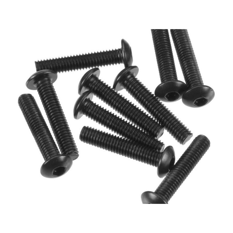 Piezas de repuesto para coches RC - ARRMA AR721315 Tornillo cabeza de botón 3x15mm (10) - FLASH RC