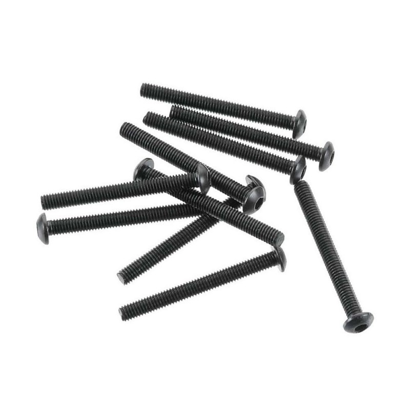 Piezas de repuesto para coches RC - ARRMA AR721328 Tornillo cabeza de botón 3x28mm (10) - FLASH RC