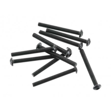 Piezas de repuesto para coches RC - ARRMA AR721328 Tornillo cabeza de botón 3x28mm (10) - FLASH RC