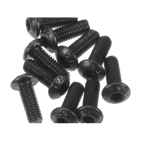 Piezas de repuesto para coches RC - ARRMA AR721308 Tornillo cabeza de botón 3x8mm (10) - FLASH RC