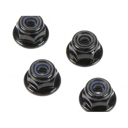 RC Car Parts - ARRMA AR708001 Flange Lock Nuts 4mm (4) - FLASH RC