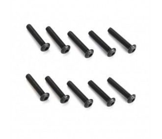 Piezas de repuesto para coches RC - ARRMA AR721316 Tornillo cabeza de botón 3x16mm (10) - FLASH RC