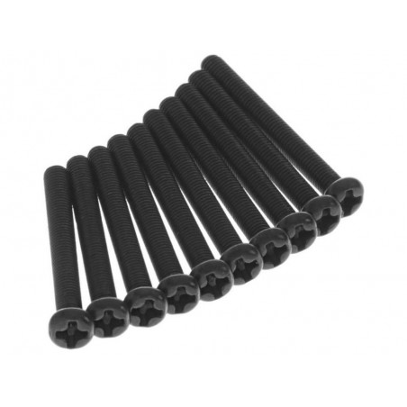 RC Car Parts - ARRMA AR725328 ButtnHead Cruz Tornillo de Máquina 3x28mm (10) - FLASH RC