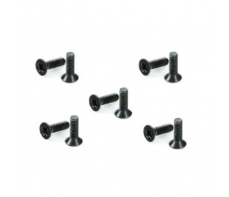 RC Car Parts - ARRMA AR726310 Tornillo Cruzado Cabeza Plana 3x10mm (10) - FLASH RC