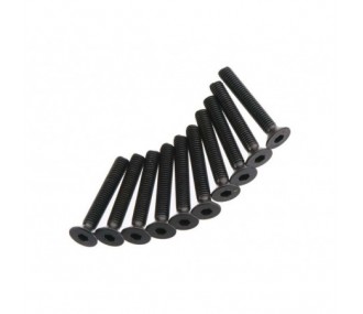 Piezas de repuesto para coches RC - ARRMA AR722320 Tornillo cabeza plana 3x20mm (10) - FLASH RC