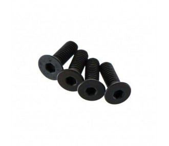 RC Car Parts - ARRMA AR722412 Tornillo Cabeza Plana 4x12mm (4) - FLASH RC