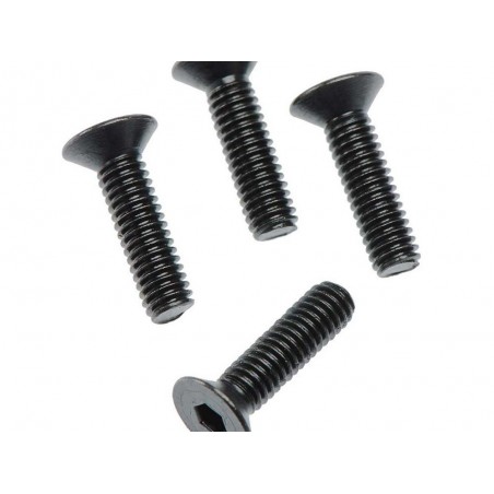RC Car Parts - ARRMA AR722415 Tornillo de cabeza plana hexagonal 4x15mm 4x4 (4) - FLASH RC