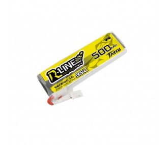 Batteries de propulsion avions RC - Batterie Tattu R-Line lipo 1S 3,7V 500mAh 95C prise JST-PHR - FLASH RC