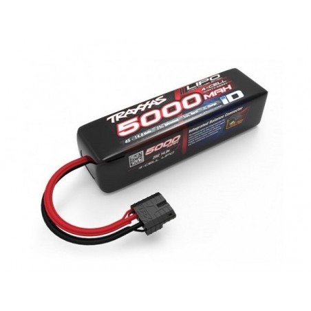 Batteries voitures et bateaux RC - Traxxas Batterie Lipo 14.8V 4S 5000mAh 25C ID long 2889X - FLASH RC