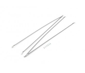 Herrajes (piezas) - Carbon Cub S+ 1.3m : tirantes de ala - FLASH RC