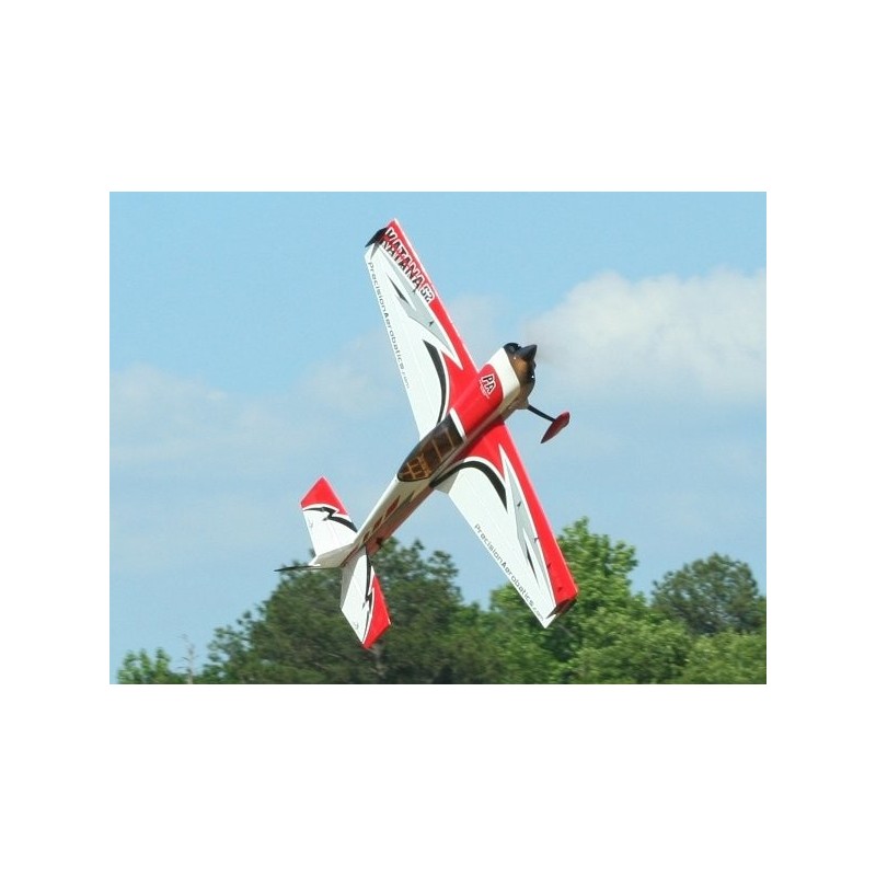 RC-Kunstflugzeuge - Flugzeug Precision Aerobatics Katana 52 rot/weiß ARF ca.1.32m - FLASH RC