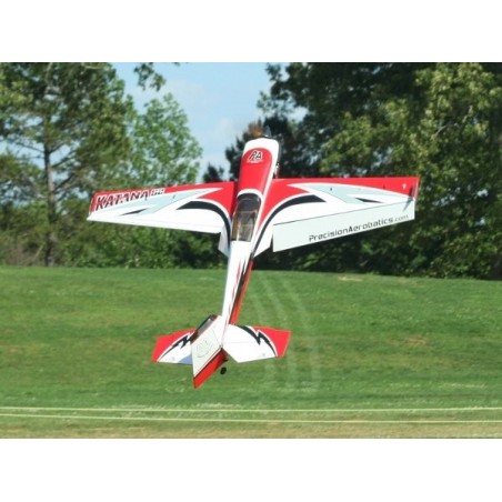 Avión Acrobático RC - Precision Aerobatics Katana 52 rojo/blanco ARF aprox.1.32m - FLASH RC