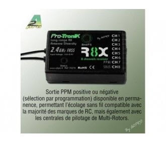 A2PRO - Récepteur R8X - 8 Voies FHSS A2Pro (avec PPM) - FLASH RC 2