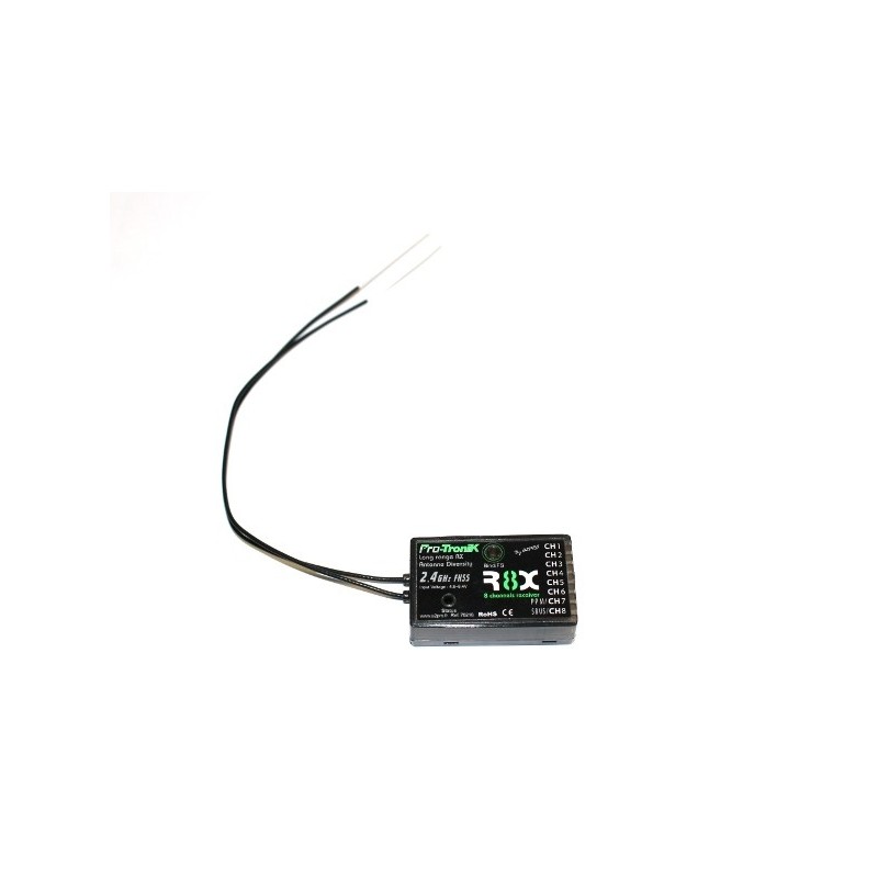 A2PRO - Receptor R8X - 8 Canales FHSS A2Pro (con PPM) - RC FLASH