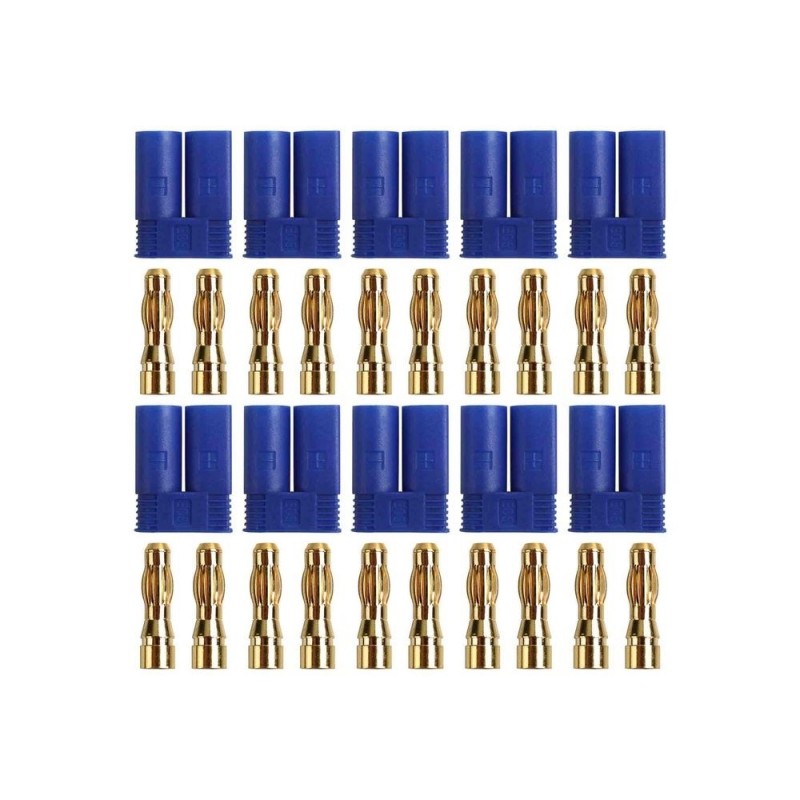 EC2/EC3/EC5/DC3-Stecker - EC5-Stecker männlich Amass (10 Stck.) - FLASH RC