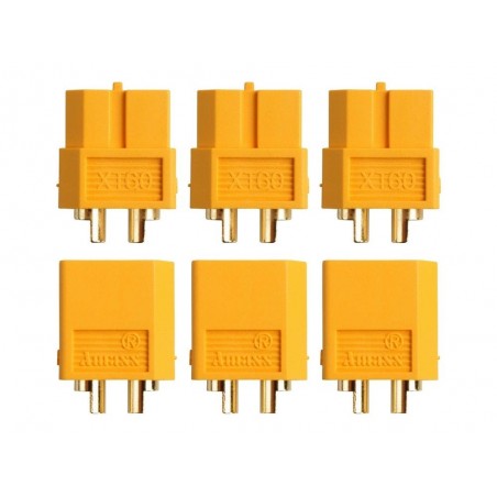 XT30/XT60/XT90-Stecker - XT60 M/F Amass-Stecker (3 Paare) - FLASH RC