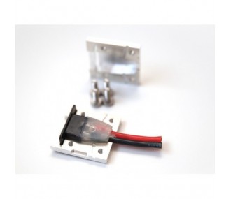 Formen für Stecker - Metallform für MPX-Stecker 6-polig mit Aussparung für Flügelservo-Halterung - FLASH RC 2