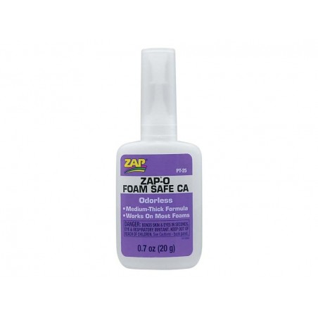 ZAP-O-ODORLESS colle polystyrène - 20 gr PACER PT25 - FLASH RC