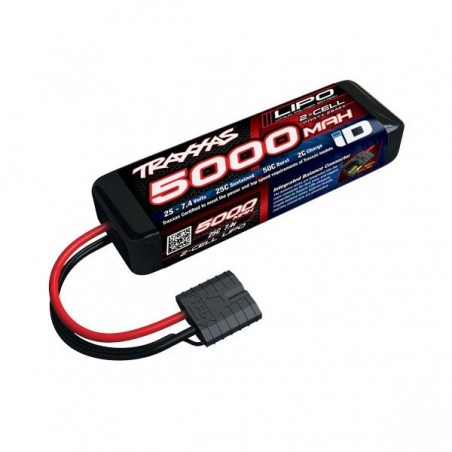 Baterías RC Coche y Barco - Traxxas Lipo Batería 7.4V 2S 5000mAh ID - Corta 2842X - RC FLASH