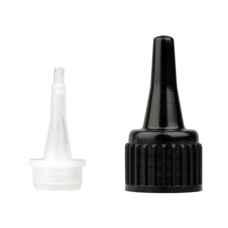 Epoxy-Kleber - Schwarzes Endstück D14mm mit Kappe D18mm EVERGLUE - FLASH RC