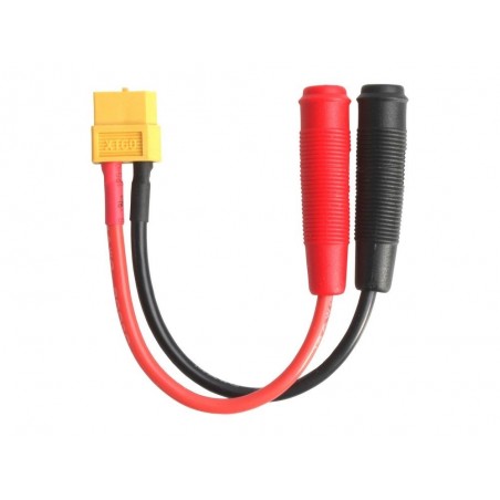 For propulsion batteries - adapter XT60 Ø4,0mm female banana plug - FLASH RC