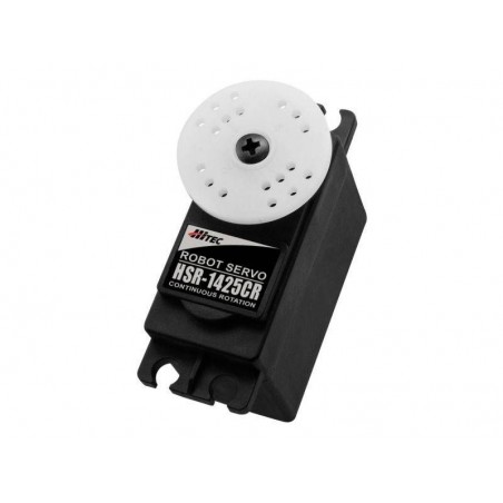 Servos - Servo Hitec HSR-1425CR kontinuierliche Rotation (41.7g, 2.8kg.cm) - FLASH RC