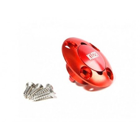 Gasoline/methanol & acc tanks - Red CNC aluminum filler cap KUZA - FLASH RC