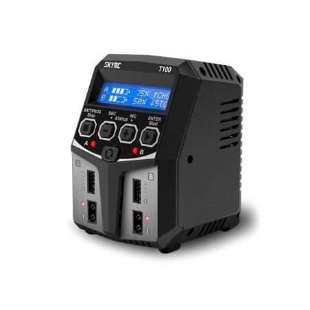 Chargeurs - Chargeur Sky RC T100 Duo 2x50W 2-4S 220V SKYRC - FLASH RC