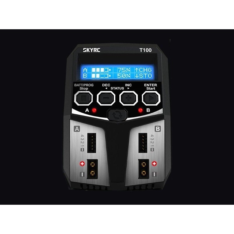 Chargeurs - Chargeur Sky RC T100 Duo 2x50W 2-4S 220V SKYRC - FLASH RC