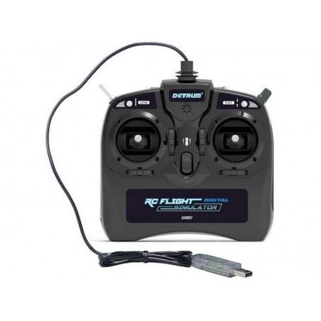Simulateurs de vol - Manette pour simulateur de vol 8 VOIES USB Mode 1 Dynam - FLASH RC