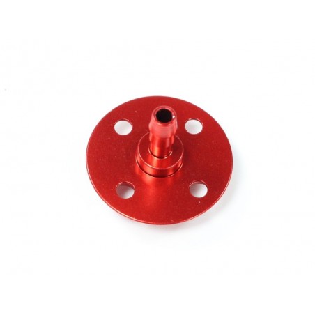 Benzin-/Methanol- & Akkutanks - Lufteinlass / Überlauf Alu CNC rot KUZA - FLASH RC
