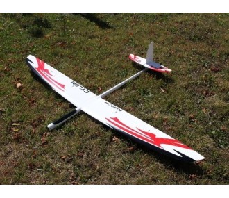 RC-Motorsegler - E-Cylon Full Carbon 2.00m weiß/rot & schwarz RCRCM - FLASH RC
