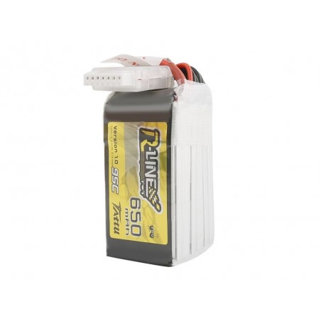 Batteries de propulsion avions RC - Batterie Tattu R-line V1.0 lipo 6S 22.2V 650mAh 95C prise XT30 - FLASH RC