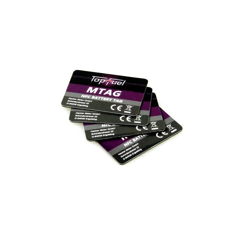 Autres modules & télémétrie - Puce TopFuel MTAG Battery sticker (4pcs) - FLASH RC