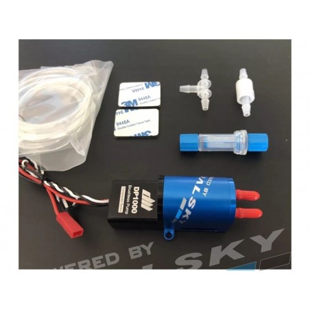 Fumo (pompe, olio, ...) - Pompa fumo brushless Dualsky DP1000 con accessori - FLASH RC