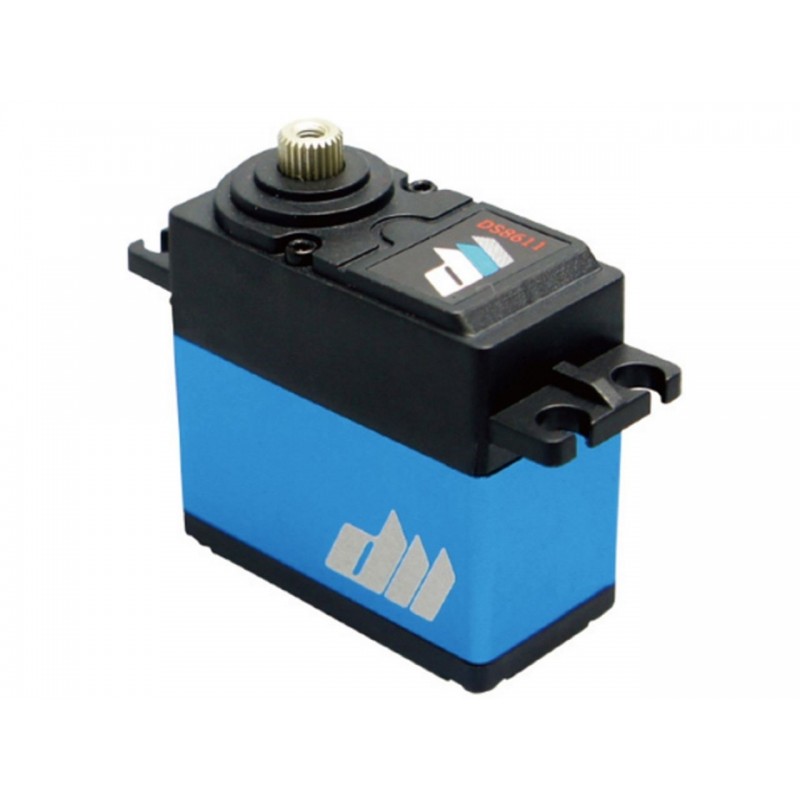 Servo numérique HV titanium Dualsky DS8611 (64g, 18.0kg/cm, 0.14s/60°) - FLASH RC