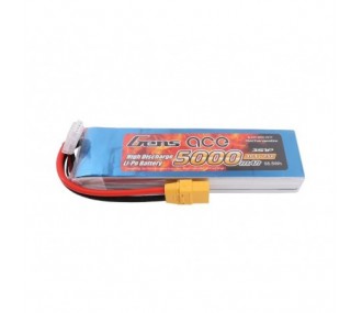 Batteries de propulsion avions RC - Batterie Gens ace lipo 3S 11.1V 5000mAh 45C prise XT90 - FLASH RC