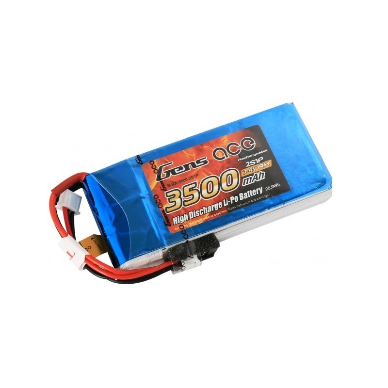 Empfangsakkus - Empfangsakku LiPo Gensace 3500mAh 7.4V 2S1P - FLASH RC