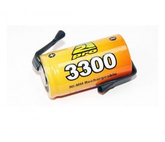 Piles - Accu bâton seul A2PRO 1.2V 3300 mAh avec cosses à souder - FLASH RC