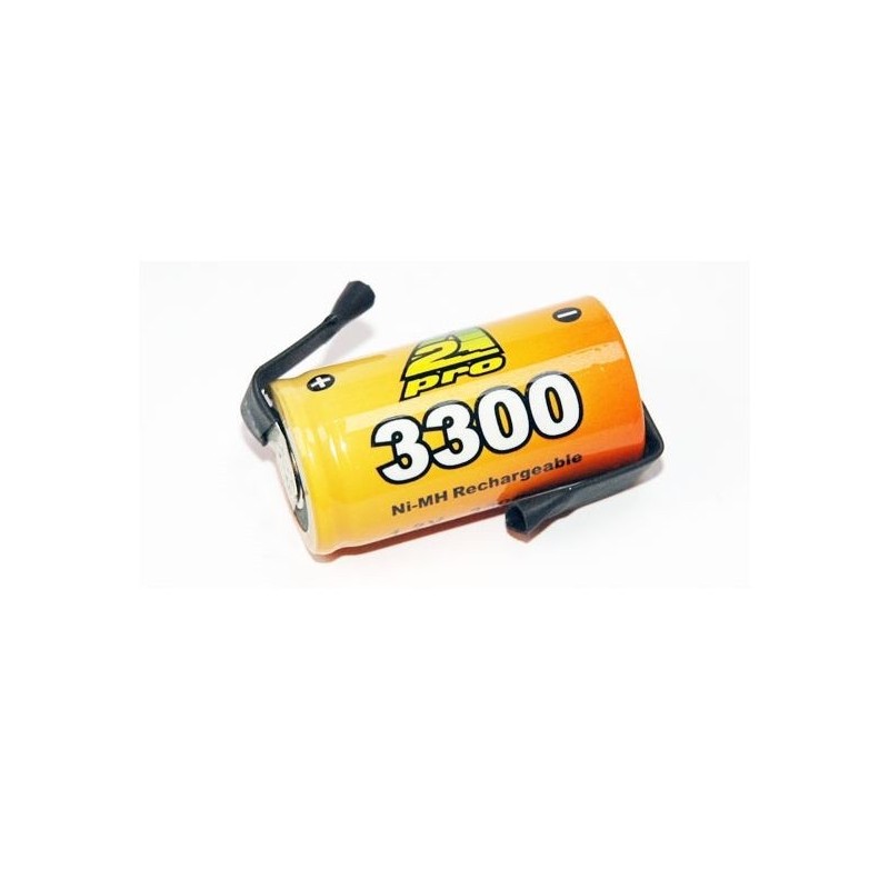Piles - Accu bâton seul A2PRO 1.2V 3300 mAh avec cosses à souder - FLASH RC