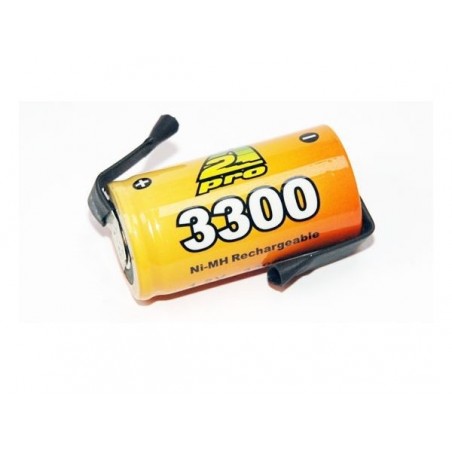 Batterien - Einzelner Stabakku A2PRO 1.2V 3300 mAh mit Lötfahnen - FLASH RC
